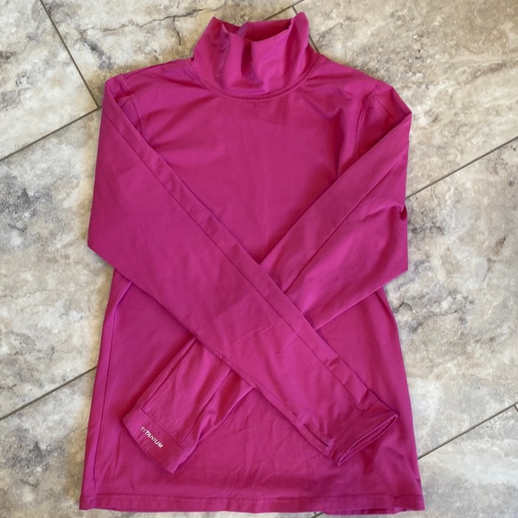 Columbia Tops Womens Pink Long Sleeve Columbia Base Layer Size